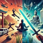 マイクラ ピースフルのデメリットとは？ゲームの楽しみ方も解説！のアイキャッチ画像。シンプルで落ち着いた風景の中に、冒険と創造の要素が加わった魅力的なシーン。