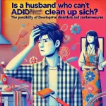 片付けられない夫に困惑する日本人の妻のアイキャッチ画像