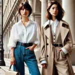 「50年後も変わらないファッションスタイル」を象徴する洗練されたアイキャッチ画像（16:9）