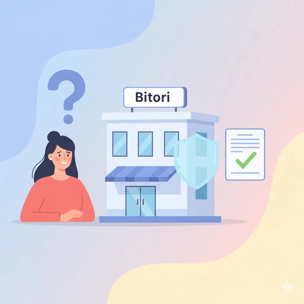 美トリが無料説明会を開く理由。不安を感じるユーザーに、企業が「安全性」と「明確な仕組み」を提供し、信頼を築こうとする様子のイラスト。