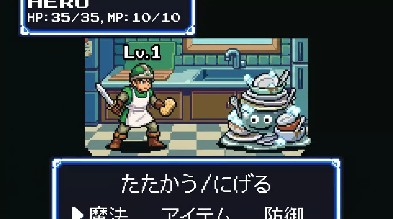 家事はRPGだ──家事が苦手な夫がレベル1から始めるなら、まず「食器洗い」から